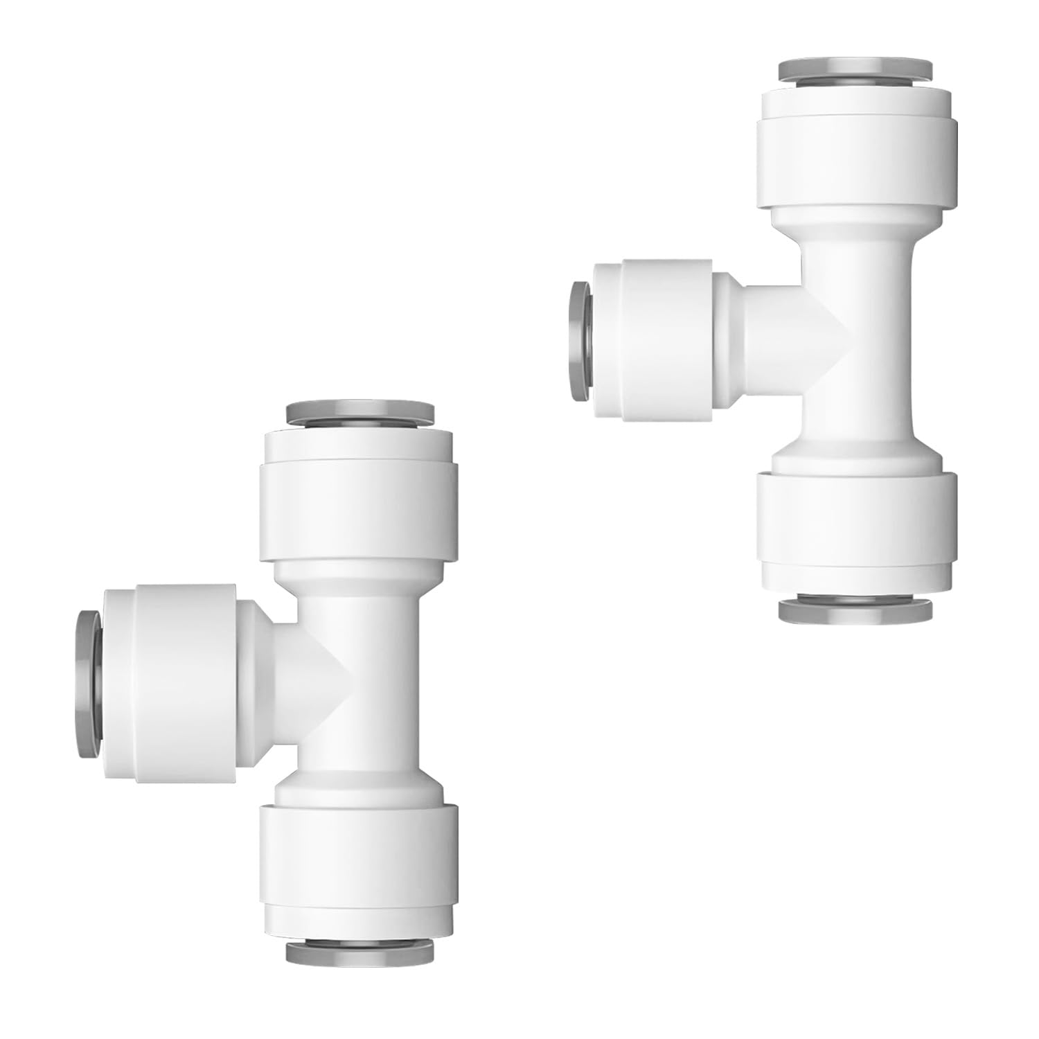 Qrity Conectores de Manguera Rectos de Agua RO, Conector Rápido Filtro Agua Adaptador, 1/2" Rosca Macho/Hembra Conector-1/4" Acoplamientos rápidos para filtros, para RO Inverso Ósmosis Sistema — view 31