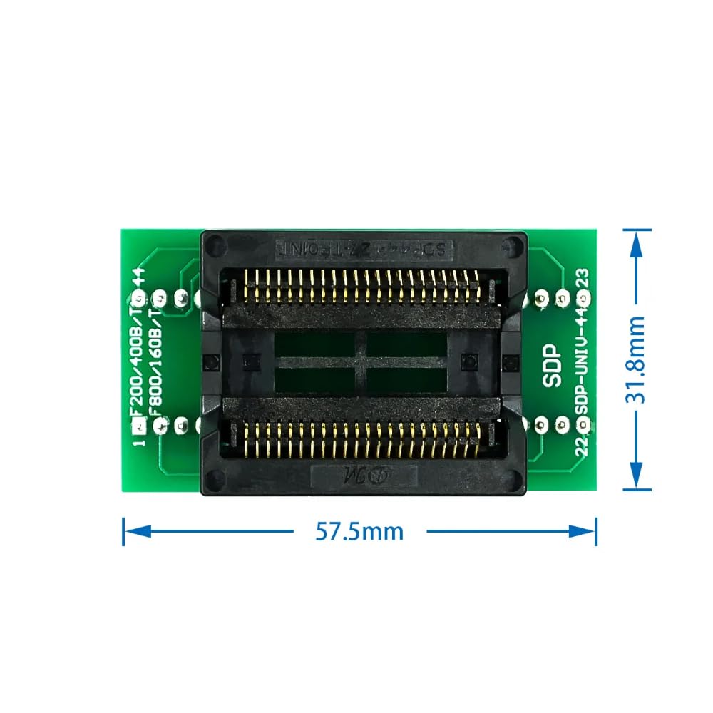 DollaTek Adattatore/convertitore Programmatore PSOP44 / SOP44 a DIP44 / SOP44 / SOIC44 IC Test Socket