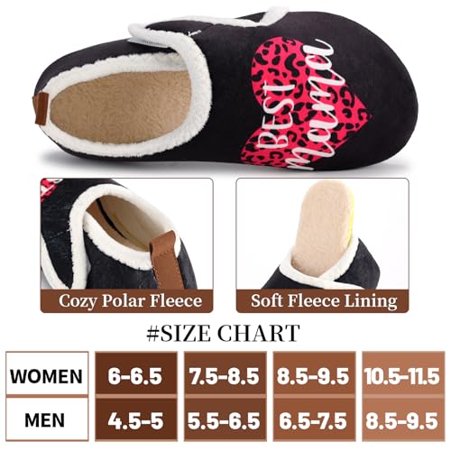 Image of Ibeauti Women Mens House Slippers Lightweight Comfy Barefoot Slipper Socks Rubber Sole House Shoes for Indoor /Outdoor Bedroom Travel