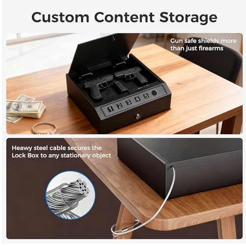 CTSAFEPRO Gun Safe Biometric Fingerprint Gun Safe for Handgun Pistol Safes - image 6