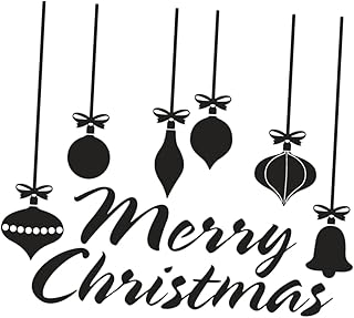 ABOOFAN Adesivos De Parede Removíveis Decoração De Janela Decalque De Parede Removível Janela De Ano Adere Adesivos De Parede De Férias Papel De Parede De Festa Removível Fundo De