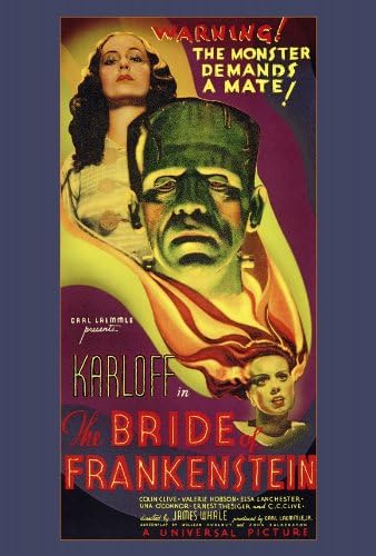 Amazon.com: The Bride of Frankenstein Movie Poster (27 x 40 Inches ...