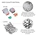 MUYI 5 Kit 8 Pin Way DT Series Connector Gray Receptacle IP67 Waterproof Heavy Duty 14-18 AWG 13 Amps Continuous DT04-8P DT06-8S w/Wedge Lock W8P W8S (5 Kits, 8 Pin)