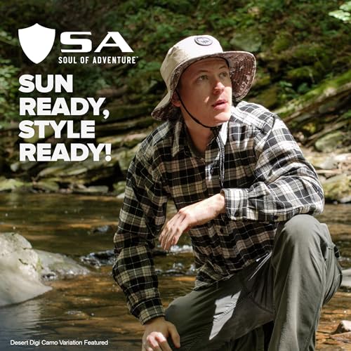 Image of Soul of Adventure Bucket Hat | UV 50+ for Adults | Sun Protection with Adjustable Fit, Moisture-Wicking Fabric