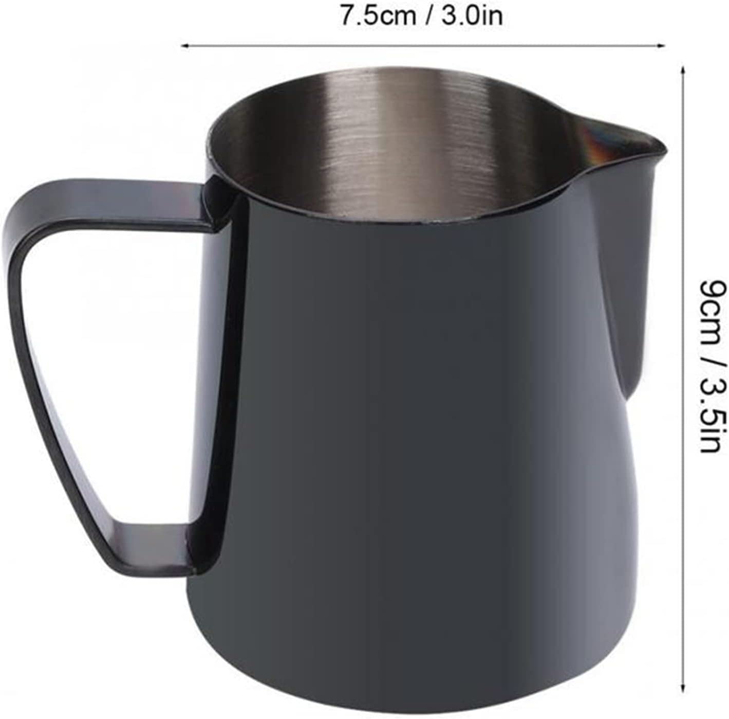 Jarra de leche, Jarra for espumar leche for cafetera(Black)