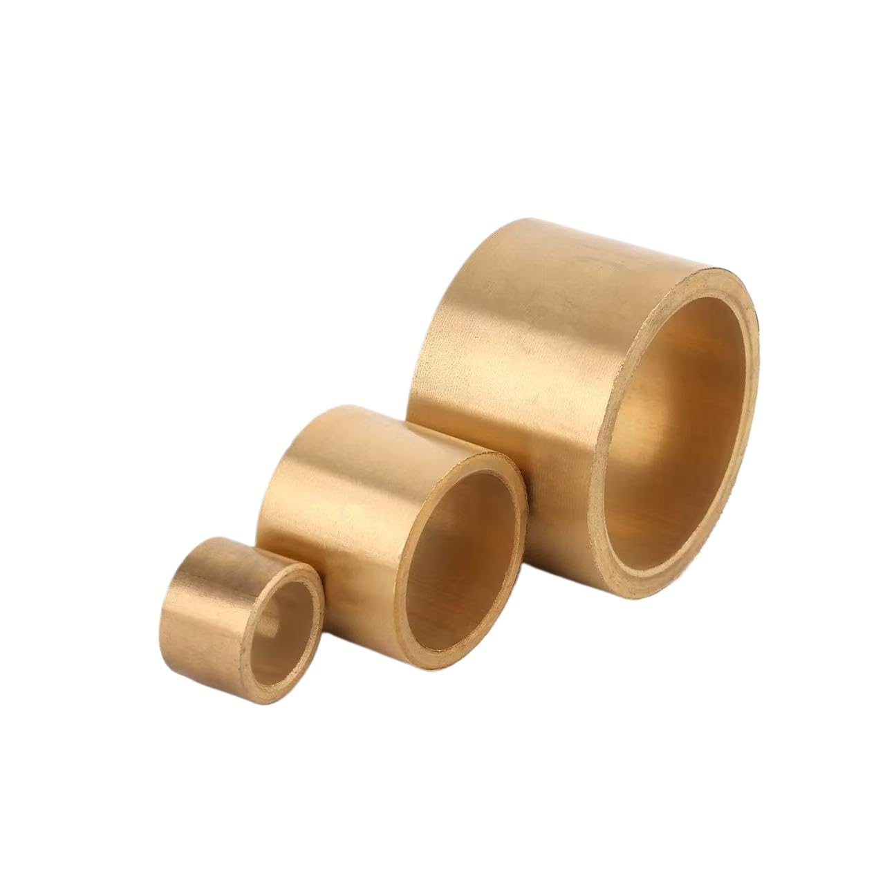Ensemble tube et anneau laiton sans soudure pour plomberie industrie bricolage et réparations (25mm*23mm*30mm, 10pcs)