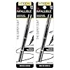 L'Oreal Paris Makeup Infallible Super Slim Long-Lasting Liquid Eyeliner, Ultra-Fine Felt Tip, Quick Drying Formula, Glides on Smoothly, Black, 0.03 fl oz., 2 Count