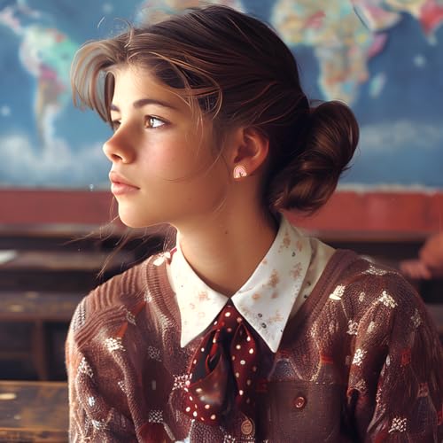 12 Pairs Teacher Stud Earrings for Women Back to School Earrings for Teens Girls Hypoallergenic Pencil Apple Book Earrings for Student Graduation Jewelry2