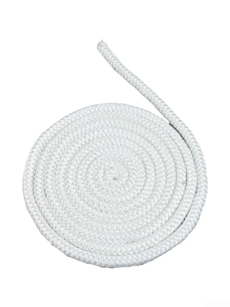 Corda resistente al calore, Corda for guarnizione porta stufa in fibra di vetro 6-12 mm x 2 m for camino a legna(8mm)