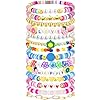14 pcs preppy friendship bracelets set gifts for teen girls 12 14 16 18 13 15 year old colorful beaded charm boho jewelry for women valentines day christmas birthday gifts idears  urban country home decor