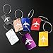 PIXNOR Metal Travel Luggage Tags Suitcase Tags with Strings Pack of 8