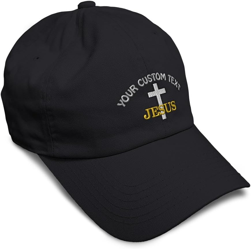 Soft Baseball Hat Embroidered Dad Hat Christian Cross Jesus Faith Jesus Christ Men & Ladies Baseball Cap