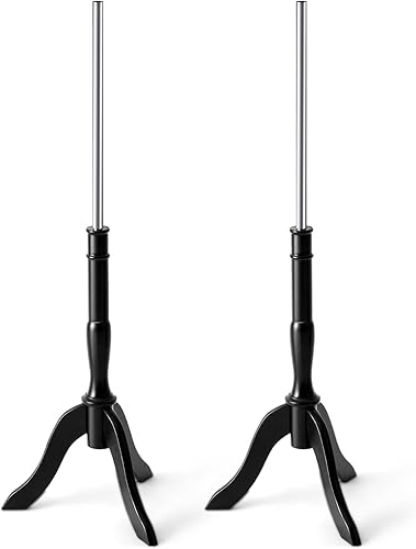Miniatura 7 de Leinuosen Juego de 2 soportes de maniquí de madera con forma de trípode de 45 pulgadas, compatibles con la mayoría de maniquíes estándar