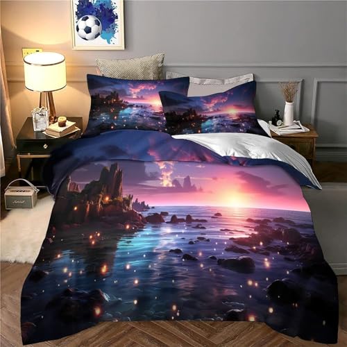 Housse de couette anti-allergie microfibre douce 140x200 - 6