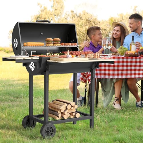 YITAHOME Large Charcoal Barbecue Grill with Pro Adjustable Smoker Box & Heat Control - Portable BBQ for Backyard, Family Gatherings, Tailgating (Includes Stainless Steel Tongs) 7 YITAHOME Large Charcoal Barbecue Grill with Pro Adjustable Smoker Box & Heat Control - Portable BBQ for Backyard, Family Gatherings, Tailgating (Includes Stainless Steel Tongs) - Image 7