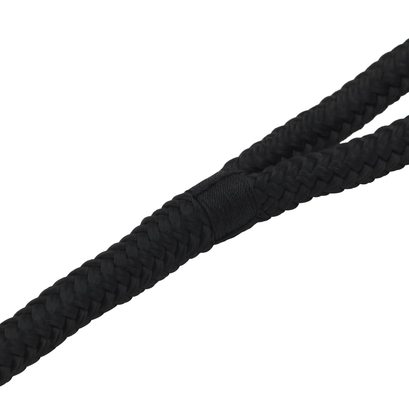 Cuerda para barco de 9 m de poliéster, 1 cm de diámetro, cuerda negra para fijar tensores para jardín, barco, camping, taller y exterior