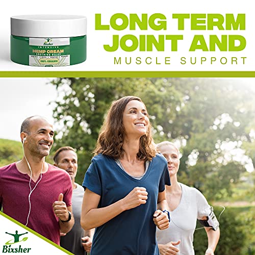 Hemp Cream | Muscle & Joints Soothing Relief Cream | Intensive Natural High Strength Formulation Hemp Extract | MSM, Arnica & Menthol | Discomfort in Feet, Knees, Back, Neck, Shoulders - Image 4