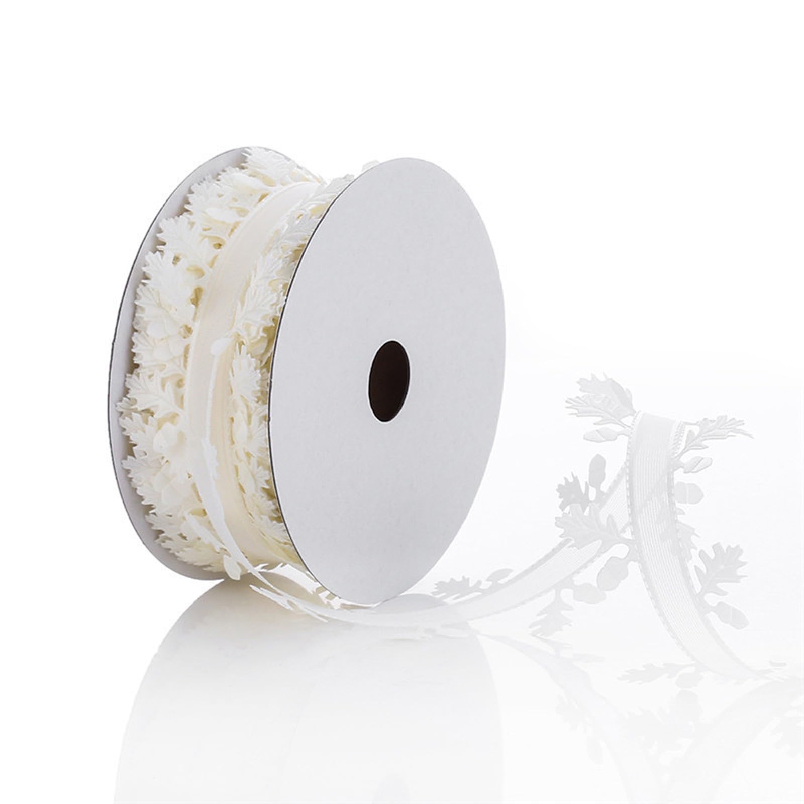 Carotoe Beige Ribbon Length 20M Christmas Decorative Ribbons For Bows Making Craft Embellishment Wedding Decoration Packaging Polyester Ribbon