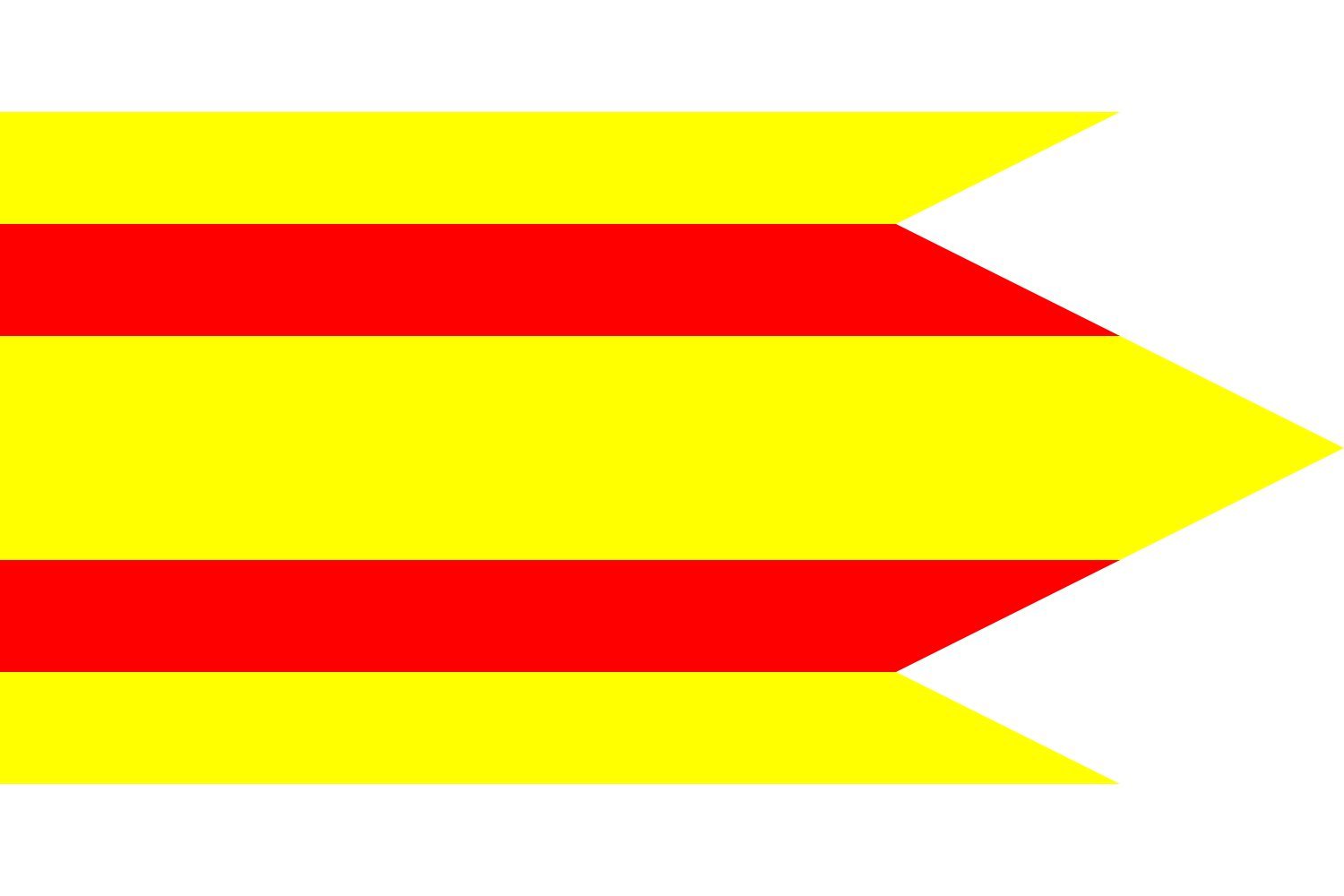 Drapeau Slovaquie Brodzany de qualité supérieure format paysage 1.35m²