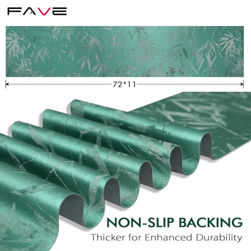 FAVE Hunter Green Satin Table Runner 72Inches Long Table Runner(72”x11”) by FAVE - Used condition - Image 2