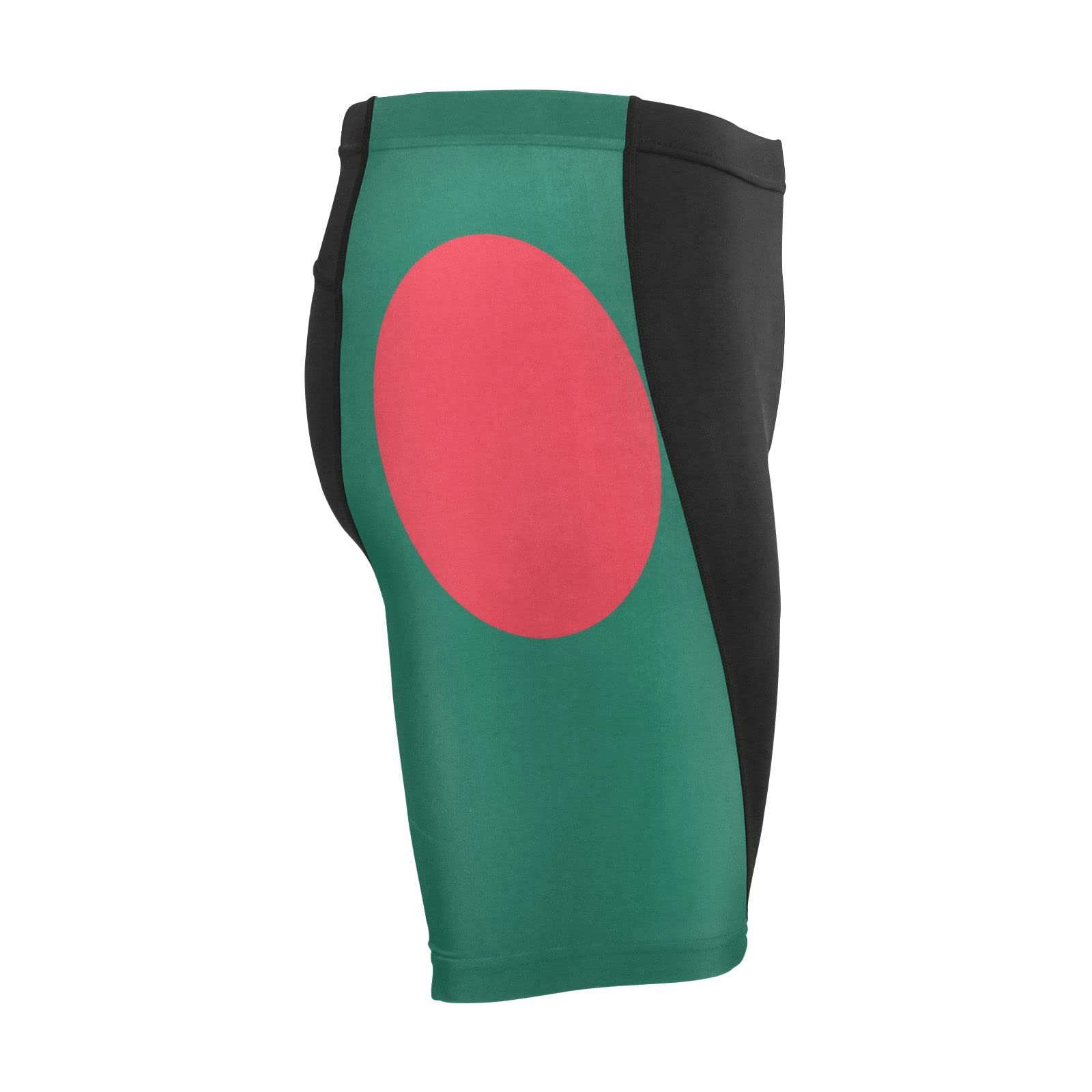 Bangladesh Flag Men's Bike Shorts Padded Cycling Bicycle Biking Shorts Tight Multicolor