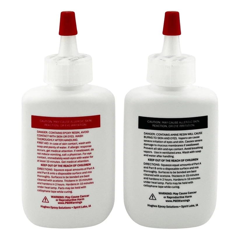 Hughes Epoxy 330 Water Clear Bonding 2.50 oz Pkg of 5