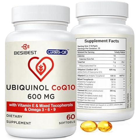 Besibest Ubiquinol CoQ10-600mg-Softgel Cover