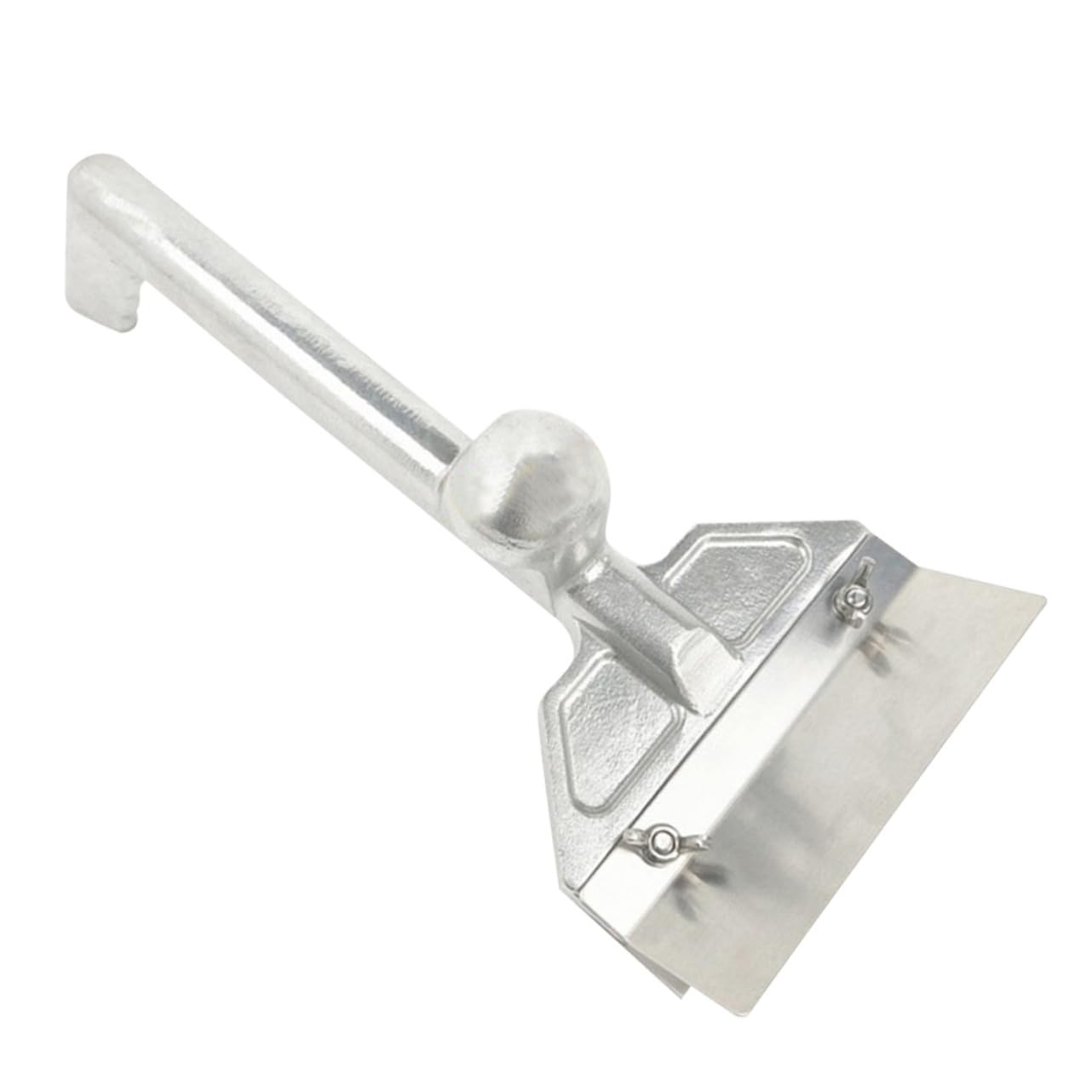 Grattoir à Barbecue Manche Ergonomique Long en Acier Inoxydable 420