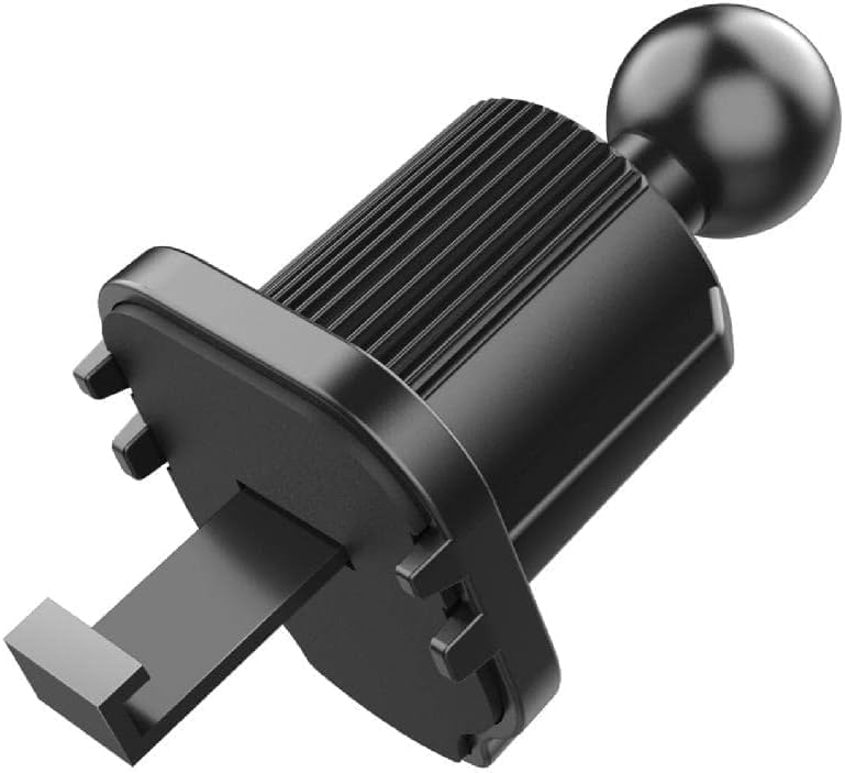 Cawhui Clip universel noir pour grille d'aération de voiture - Support de téléphone portable - Avec joint à rotule - Pour la plupart des supports de...