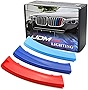 iJDMTOY Exact Fit ///M-Color Grille Insert Trims Compatible With BMW F25 X3 F26 X4 Center Kidney Grill (7 Beams)