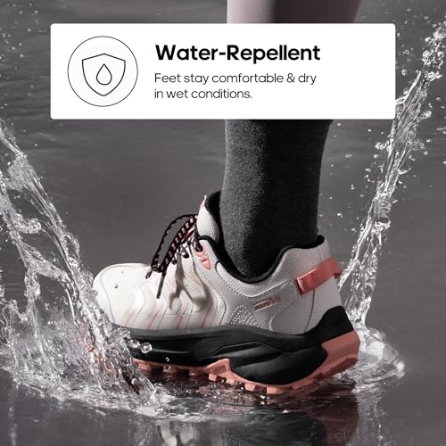 NORTIV 8 Women's Hiking Shoes Lightweight Walking Sneakers with Arch Support Outdoor Work Camping Tennis Workout Cross Training Echo - Image 3