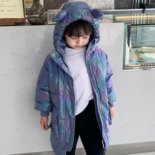 Kids Lightweight Puffer Jacket Cold Winter Packable Bubble Coat Down Cotton Coats Zip Up Hooded Outwear3