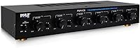 Pyle PSPVC6 6-Zone Speaker Selector Switch with Volume Control - 100W/Channel Hub for 6 Pairs Speakers, Multi-Room Audio