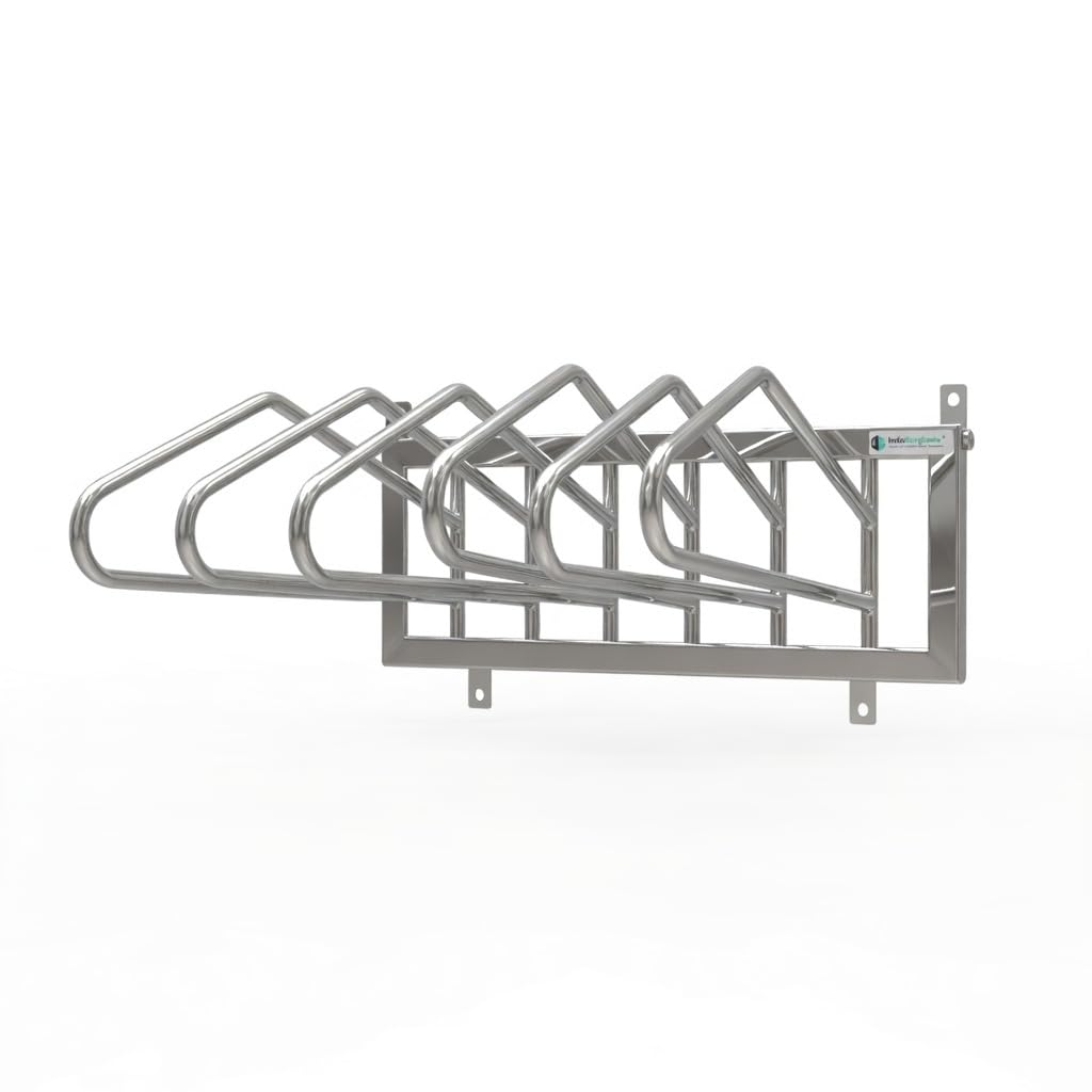 IS IndoSurgicals Wall Mounted SS 304 Grade X-Ray Lead Apron Rack/Hanger/Stand