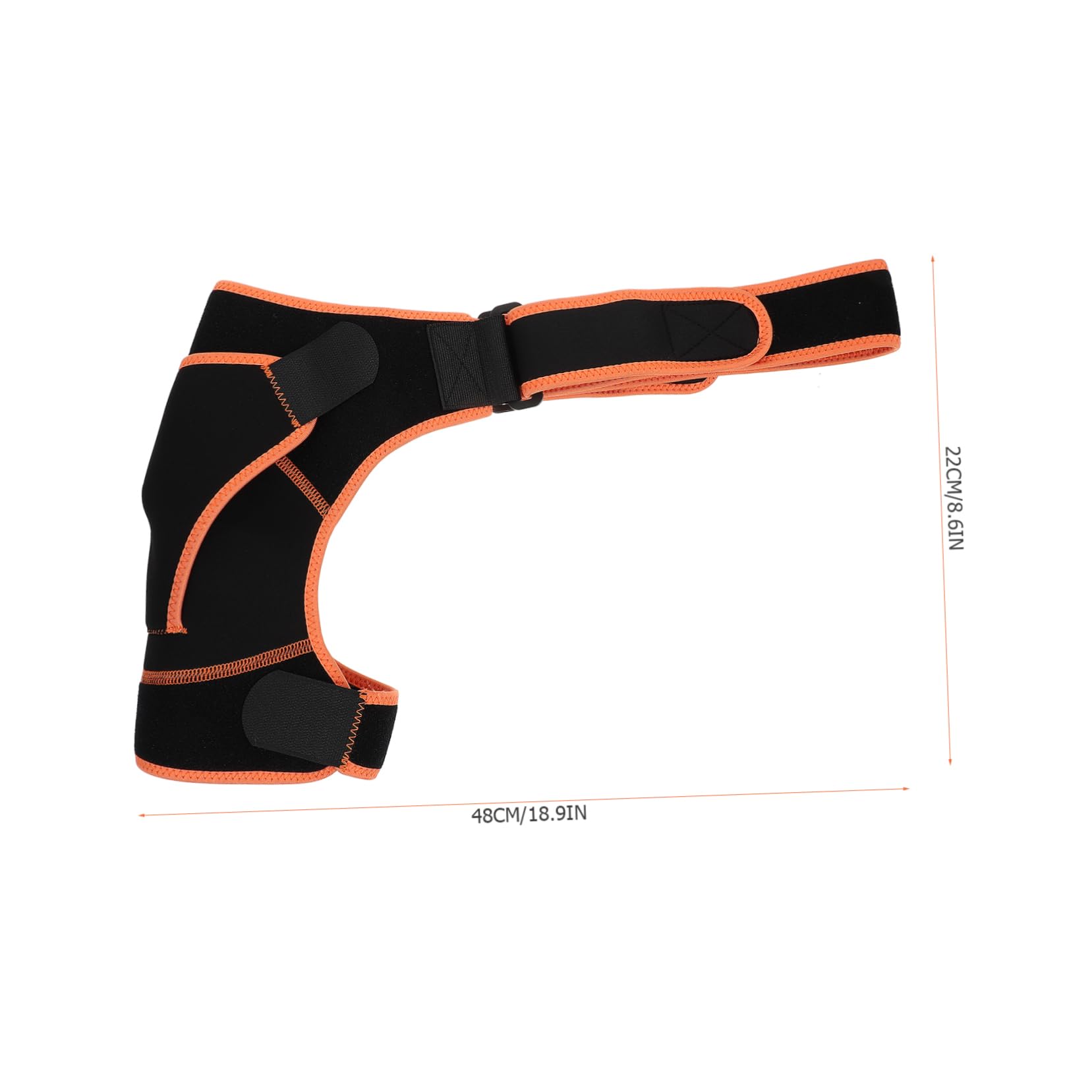 FRCOLOR Shoulder Pads Adjustable Strap Adjustable Shoulder Breathable Shoulder Strap Shoulder Stabilizer Brace Shoulder Support Belt Shoulder Strap for Shoulder Band Neoprene Black