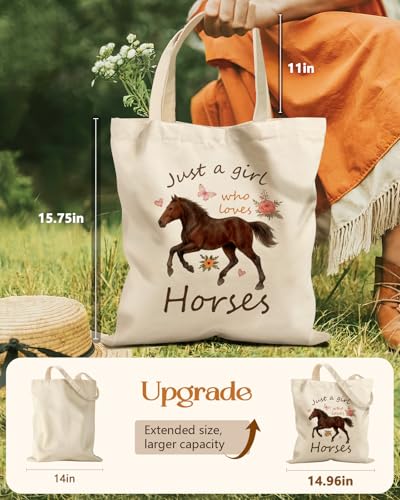 Image of Miss Adola Cute Canvas Tote Bag for Women Girls - Animal Lover Aesthetic Bags with Magnetic Buckle and Zipper Inner Pocket