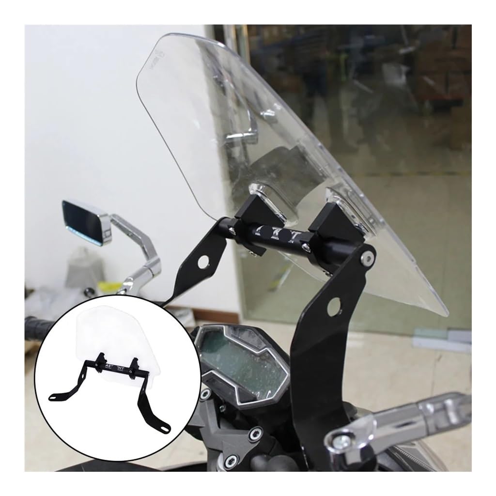 Parabrezza Deflettore Moto Parabrezza Anteriore Universale Per Scooter, Moto, In Plastica ABS Trasparente