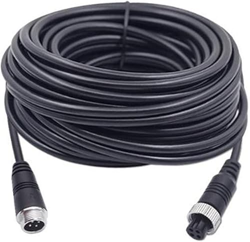 Miniatura 10 de Cable de extensión de aviación de 4 pines para cámara de visión trasera CCTV, camión, remolque, cámper, autobús, autocaravana, vehículo, monitor de