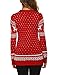 UNibelle Women's Ugly Christmas Sweater Patterns Reindeer Pullover Jumper,S-XXL Red