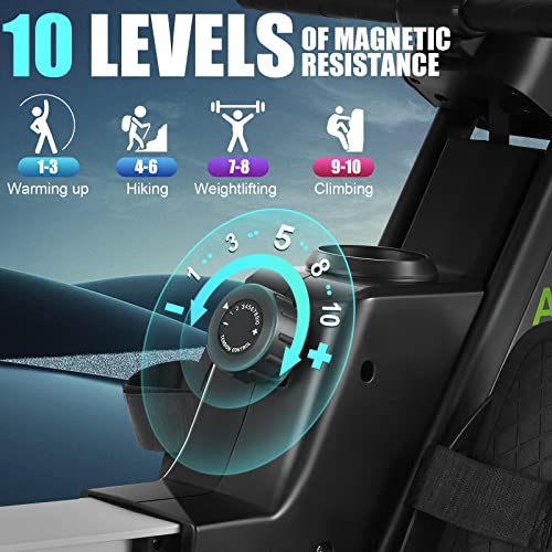 Rowing Machines For Home Use Foldable, Ancheer Magnetic Row Machine Cardio With Lcd Monitor 10 Level Resistance #TOP3