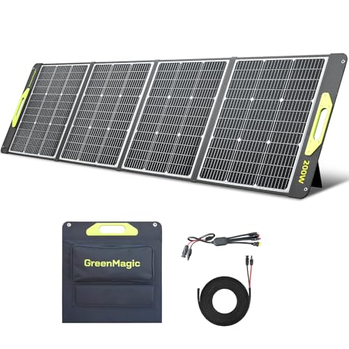 15 Best Portable Solar Panel Kits for Emergency Power You Can Rely On 25 200W Portable Solar Panel, Greenmagic 200W Foldable Solar Panel Lightweight
