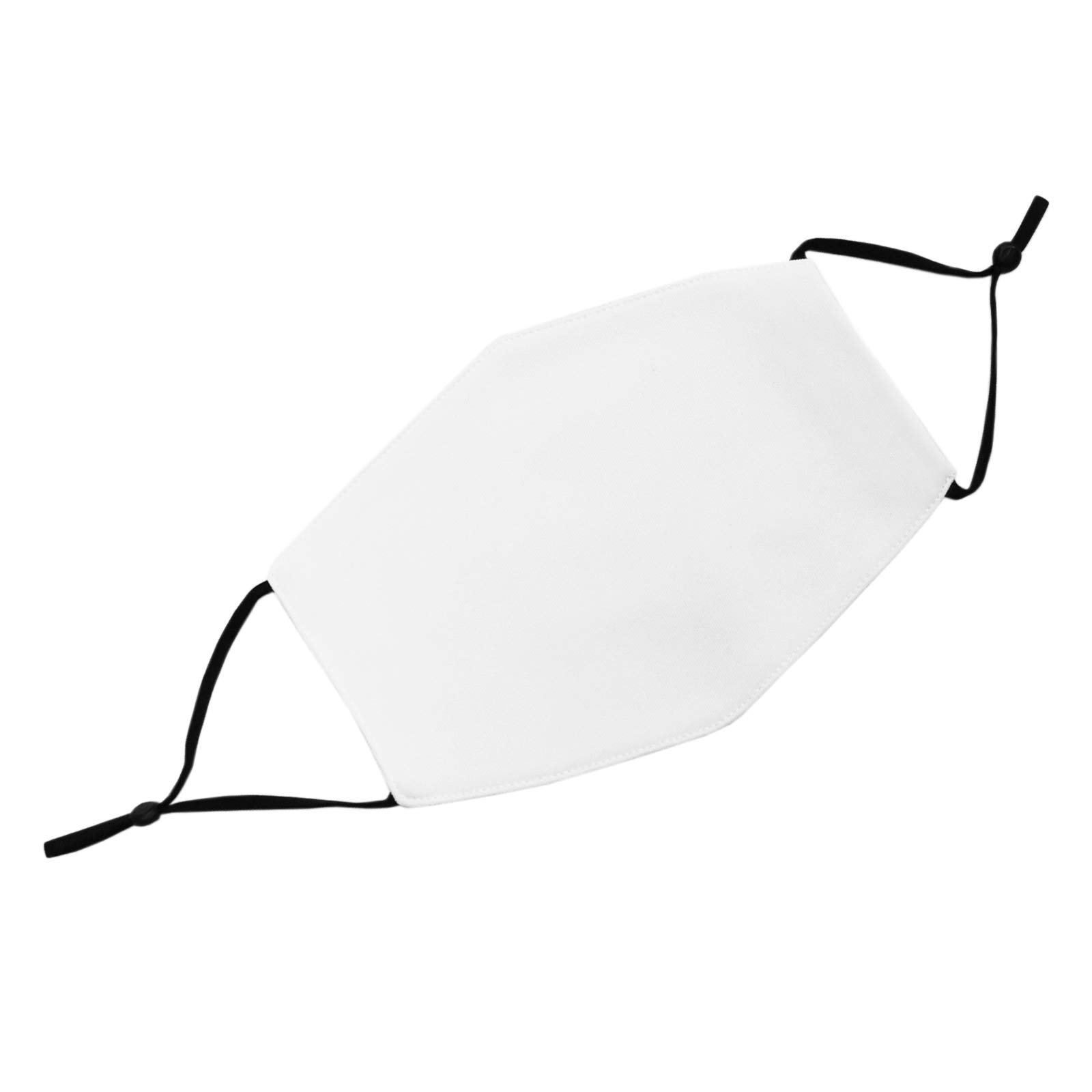 PixMax Masques faciaux en Tissue de Sublimation Vierges, Lot de 50 Masques réutilisables de Taille Large, Filtre à 5 Couches Adultes Transfert Thermique Personnalisation