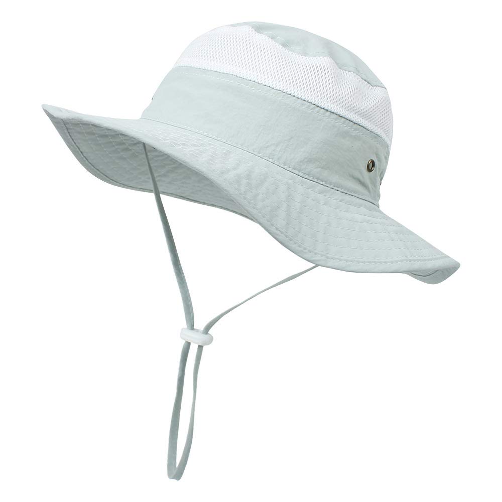 LNNSHX Sommerhut für Kinder, Kinder, Mädchen, Floppy, breite Krempe, großer Filzhut, Outdoor-Strandhut, Sonnenhut (blau, M)