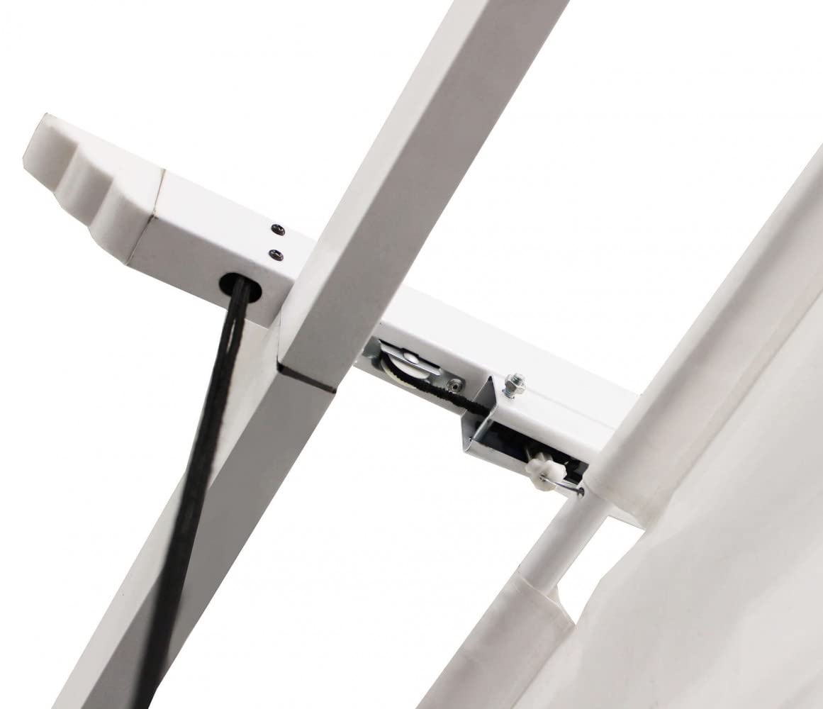 Pergola 4x4 mt, in Alluminio/Poliestere Bianco con Telo Bianco