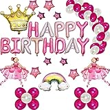 Paquetes de fiesta de bailarina: este juego de globos de ballet Hatieo es perfecto para fiestas de cumpleaños temáticas de bailarina. Los niños pueden disfrutar de la diversión y decorar con los padres, proporcionar a tu niña una decoración perfecta para fiestas de cumpleaños. El mundo de fantasía de la bailarina hace que su cambio de fiesta de cumpleaños sea diferente, haga que su sueño se haga realidad.