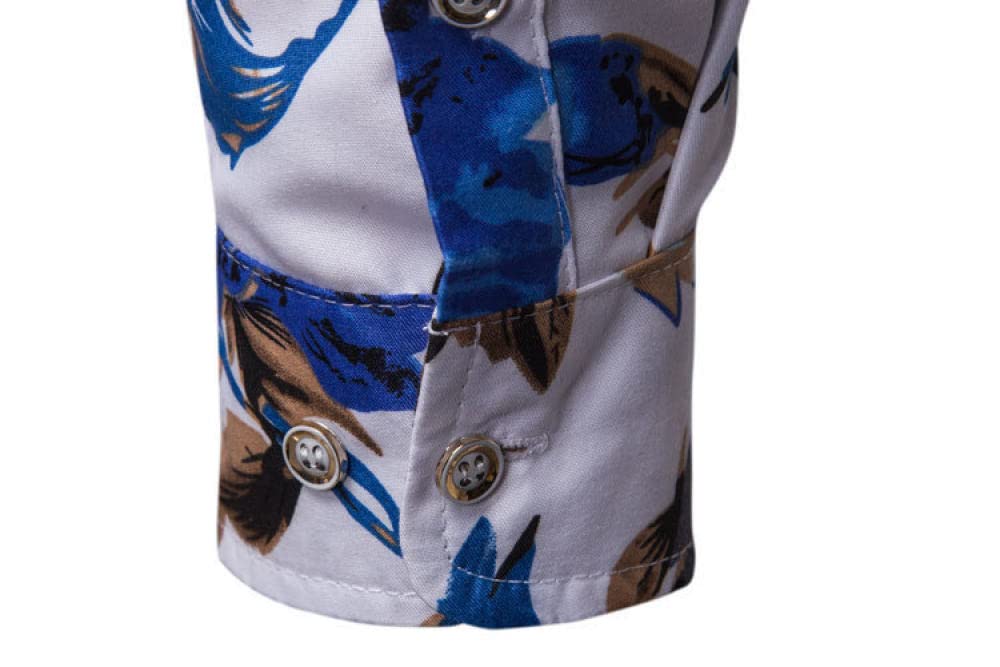 HGJH Herren Hemd Kurzarm, Herrenhemd Rote Rosen Zweige Blätter Print Hawaiihemd Kuba-Kragen Schwarz Langarm Button Down Weiches Strandhemd Henley-Shirt Für Männer Jungen
