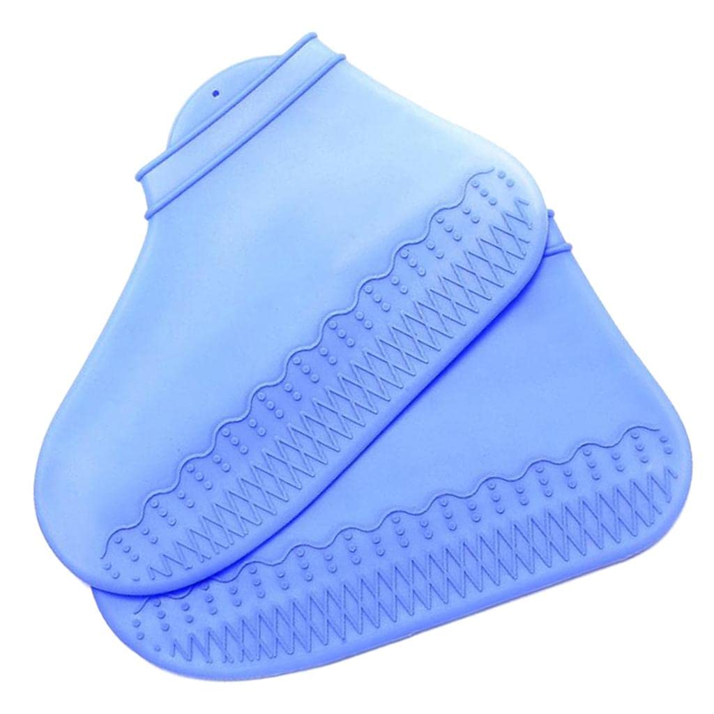 Enakshi® Silicone Overshoes Rain Waterproof Shoe Covers Boot Cover Protector Blue M|Sporting Goods | Cycling | Cycling Shoes & Shoe Covers | Shoe Covers-image-26
