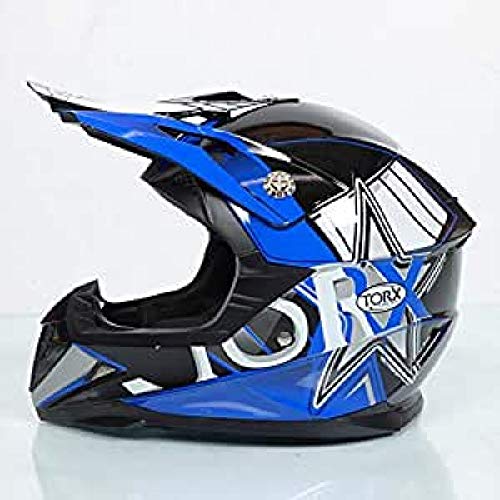 Casque Cross, Taille M, Bleu Profond Cover