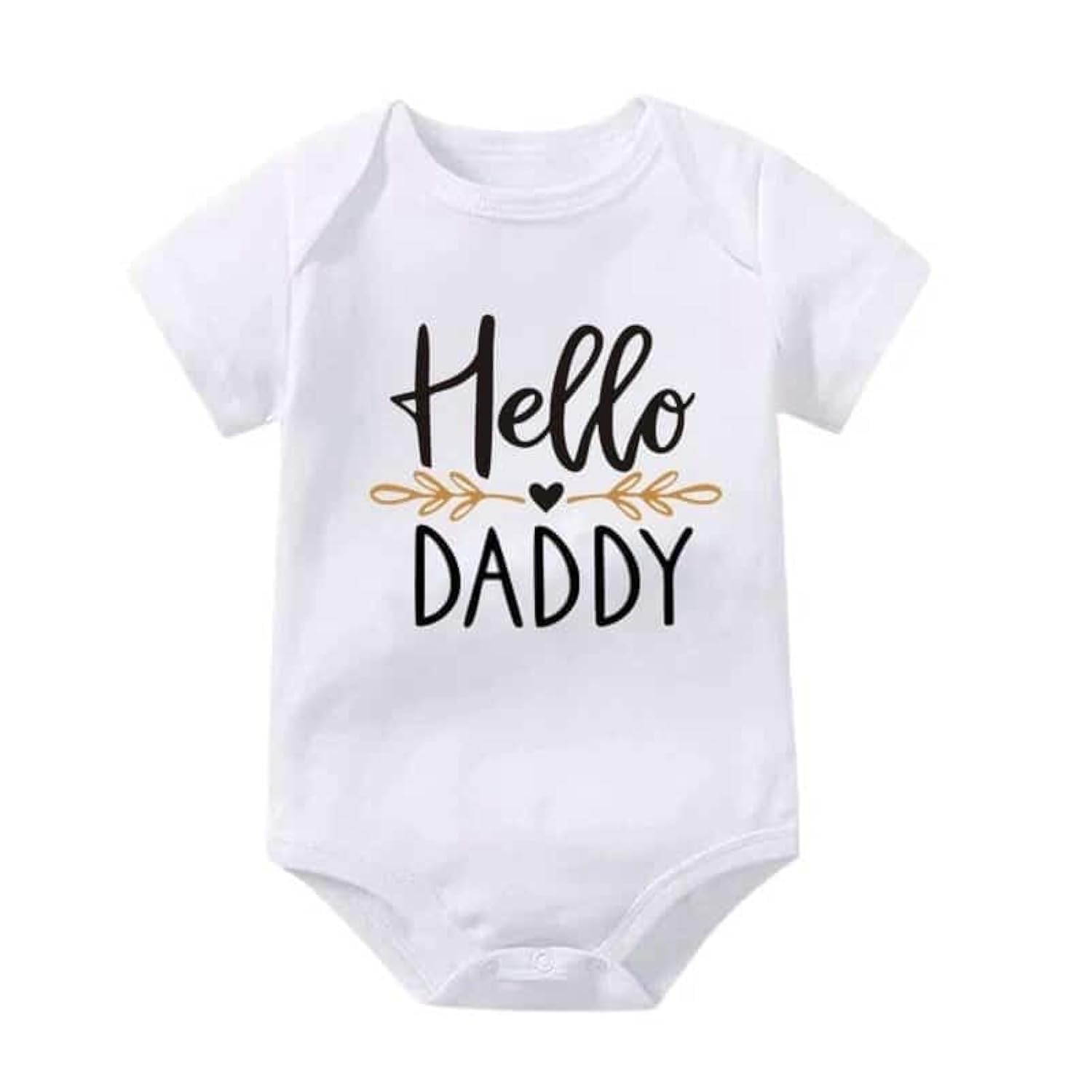 Pregnancy Reveal “Hello Daddy” Bodysuit 100% Cotton Surprise Baby Announcement for Partner Dad