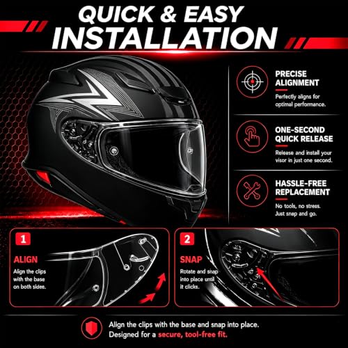 Image of PSLER RF-1400 RF 1400 visor - CWR-F2R Face Shield Helmet Visor Motorcycle Helmet Shield Accessories Replacement for RF 1400 CWR-F2R NXR2 Z8,Deep red